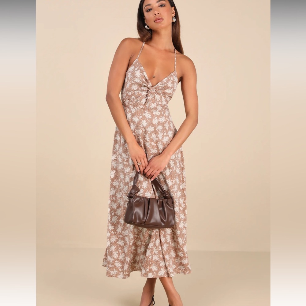 Floral Brown Dress
